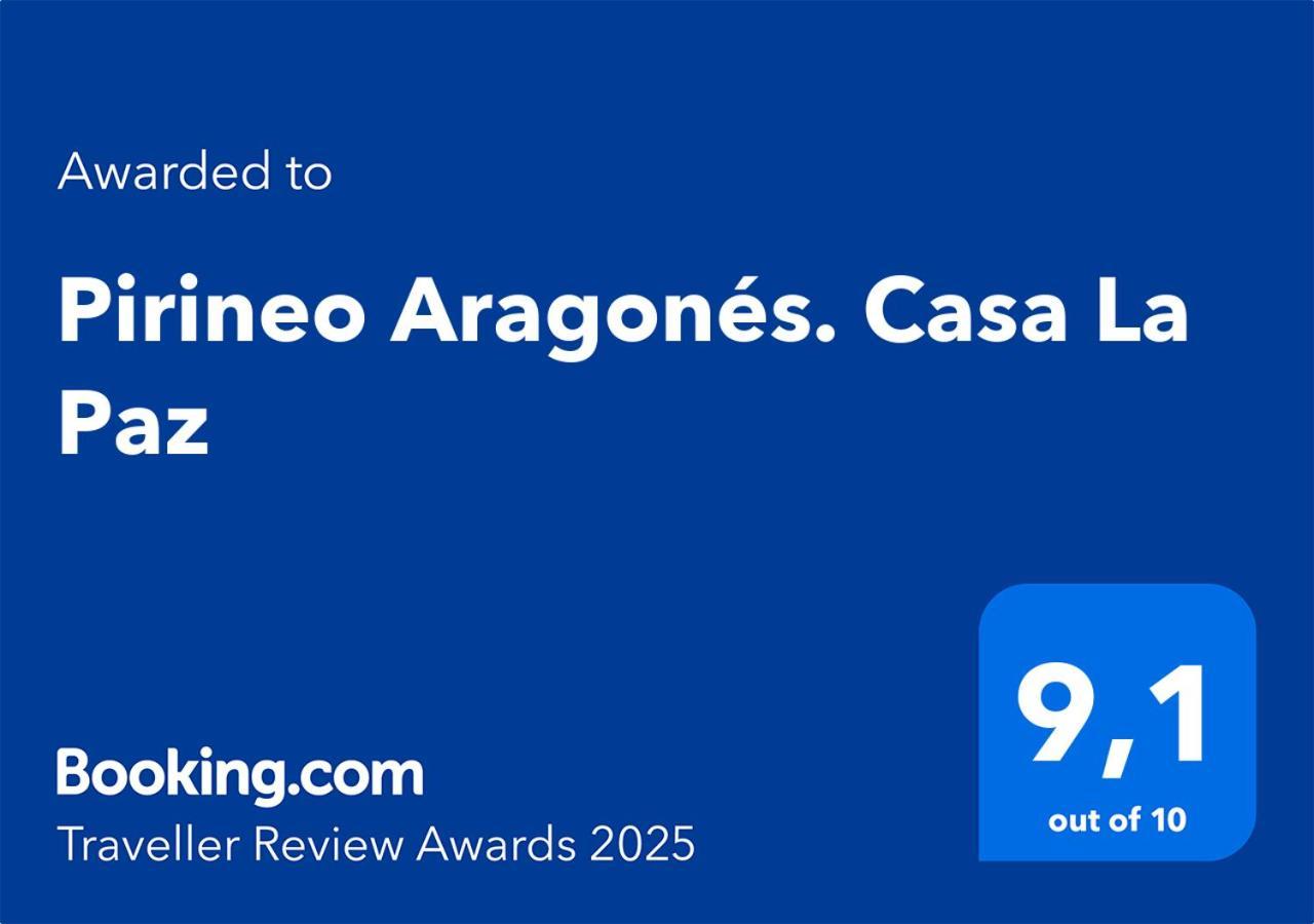 Вилла Pirineo Aragones. Casa La Paz Сабиньяниго Экстерьер фото